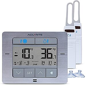 [Prime] $27.99* | AcuRite Digital Wireless Fridge & Freezer Thermometer w/ Alarm at Amazon