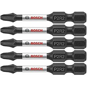 $3.83* | 5-Pc Bosch Impact Tough 2" Phillips/Square #2 Power Bits at Amazon