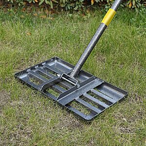17"x10" Lawn Leveling Rake w/ 6' Metal Handle $14.27 + Free Shipping w/ Prime or on $35+