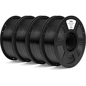 4x 1kg ELEGOO PLA+ 3D Printer Filament (Black) $36.99 + free s/h @Amazon