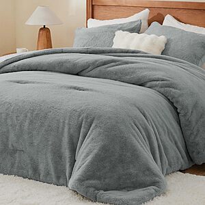 3-Piece BEDELITE Faux Fur  Comforter Set  (Various) Queen from 17.98, King from $22.99 + Free Shipping w/ Prime or on $35+