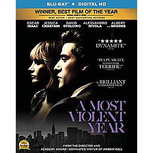 A Most Violent Year (Blu-ray) $12.59 Amazon.com or Walmart.com