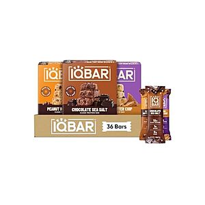 $33.75 AC FS WOOT PRIME IQBAR Clean High Protein Bars, Low Sugar Snack, Chocolate Variety 36ct  + $24  24ct options