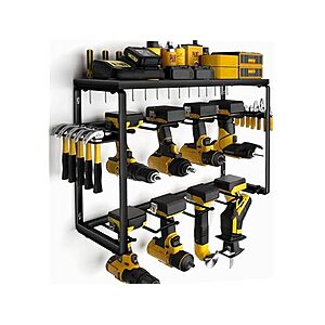 $14.99: 3-Layer Heavy Duty Metal Tool Organizer Wall Mount (8 Drill Holder) at Woot!