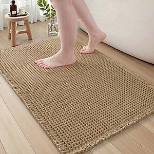 SIXHOME Waffle Bath Rug 17" x 24" – $9.79