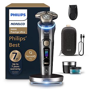 Early Prime Big Deal (Only Prime account): Philips Norelco i9000 Prestige Ultra Electric Shaver, Dark Slate $244.79