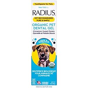 [NEW] $6 | 3-Oz RADIUS USDA Organic Canine Pet Toothpaste at Amazon