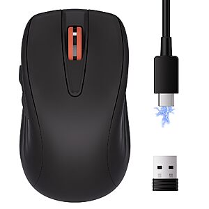 wegear WL500 Rechargeable Silent Wireless Mouse (Black) $7.99 + Free Shipping w/ Prime or on $35+