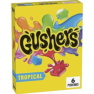 [SnS, AC] $1.84* | 6-ct 0.8-oz Gushers Tropical Fruit Flavored Snacks at Amazon