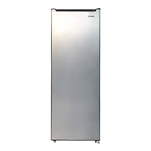 Frigidaire 6.5 Cu. ft. Garage Ready Upright Freezer, Compact Vertical Freezer for Apartments, Garage, Basement, Office, Bulk Storage, Platinum Silver