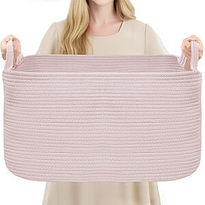 Amazon – YOUDENOVA Large Cotton Rope Storage Basket - $16.50 w/ Code