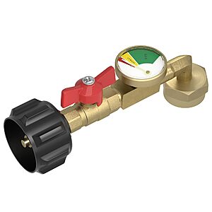 Rushare Propane Refill Adapter for 1 lb. Tanks with Valve and Gauge $15.29 + Free Shipping