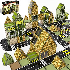 Amazon – GobiDex Army Magnetic Tile Building Set - $9.99 w/ Code + Deal