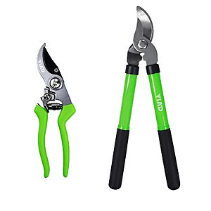 Amazon – 2-Pc High-Carbon Steel Garden Shears Set - $14.40 w/ Code