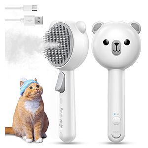 FeelNeedy 3-in-1 Cat Steam Brush w/ Dual-Speed Spray & Self-Cleaning Button (2 colors) $9.34 + Free Shipping w/ Prime or on $35+