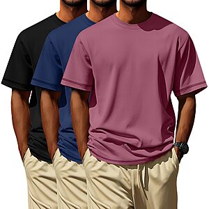 [Lightning Deal] Neer 3 Pack Big and Tall T-Shirts for Men L-7xl Tops $16.99