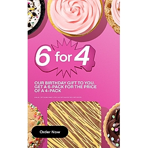 Crumbl Cookies - 6 for price of 4