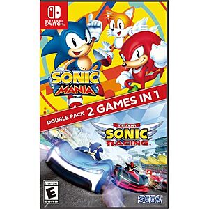 $20* | Sonic Mania + Team Sonic Racing Double Pack (Nintendo Switch) at Amazon