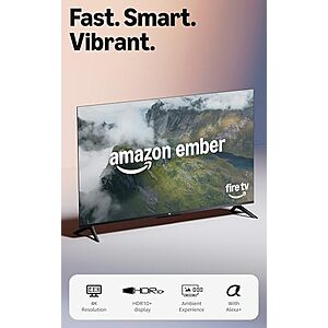 [Prime] $239.99* | Amazon Ember 50" 4-Series with Fire TV (newest model) + 10% Back w/ Prime Visa Card at Amazon