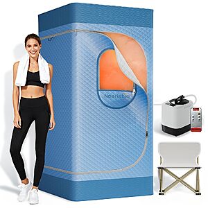 32' x32' x 71' noerishia Portable 9-Level Sauna w/ 3L 1200W Steamer $59.99 + Free Shipping