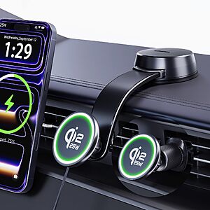 Upgrade for Qi2.2 25W for MagSafe Wireless Car Charger Mount $19.99 AC