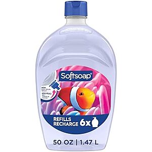 Softsoap Aquarium Liquid Hand Soap, 50 Oz Refill $5.22 or less S&S