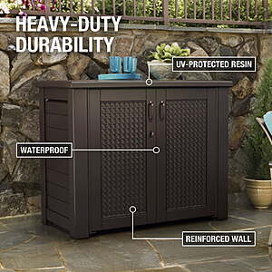Rubbermaid Patio Chic Cabinet $178