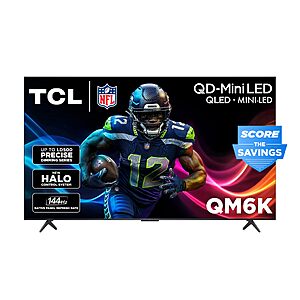 TCL 65 Inch Class QM6K Series | Mini LED QLED 4K HDR | 65QM6K, Latest Model | 120HZ-144HZ High Brightness Smart Google TV