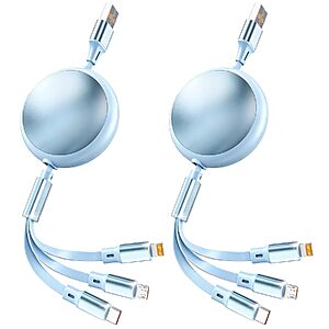 2-Pack MPATIBY 3-in-1 Retractable Multi Charging Cable w/ USB-C, Micro-USB & Lightning Connectors $9.99 ($4.99 each) + Free Shipping w/ Prime or on $35+