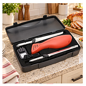 Cook's Essentials Cordless Rechargeable Knife $10.00 + Free Shipping