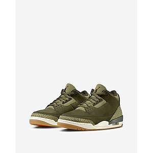 Nike Men's Air Jordan 3 Retro Shoes Size 7.5 - 9.5 (Medium Olive/Sequoia/Neutral Olive/Sail /Total Crimson) $130 + Free Shipping