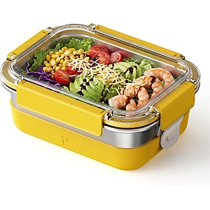 FENGER 41-Oz Leakproof Stainless Steel Bento Lunch Box (Various Colors) $13.74 + Free Shipping w/ Prime or on $35+