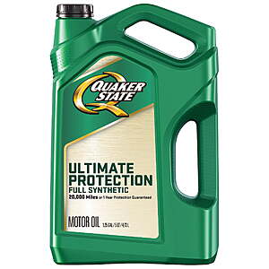 $23.98 Walmart Quaker State Ultimate Protection Full Synthetic 5W-20, 5W 30  Motor Oil, 5 Quart