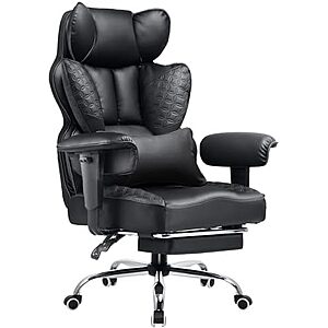 [Prime] $135.95* | COMHOMA Big & Tall Ergonomic Gaming/Office Chair w/ Footrest at Amazon
