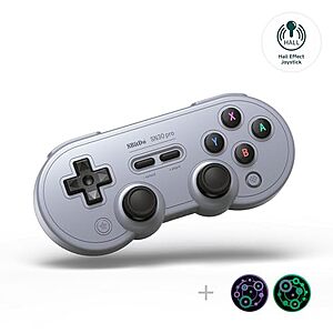 [Prime] $35.99* | 8Bitdo SN30 Pro Wireless Bluetooth Controller w/ Hall Effect Joysticks at Amazon