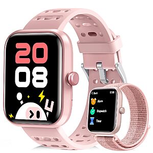 Smart Watch for Kids with Health Monitoring, Activities Tracking, 2 Bands, $19.99 with coupon and code