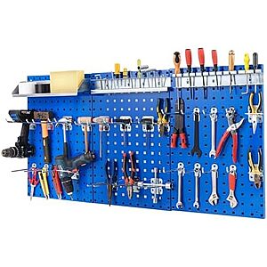[Prime] $29.74* | 3-Piece Goplus Wall-Mounted Pegboards w/ 28-Pc Accessories at Amazon