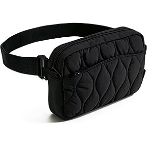 2.1L Bagsmart 2-in-1 Crossbody Fanny Pack (Black) $6.49 + Free Shipping w/ Prime or on $35+