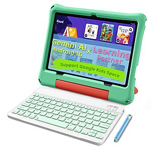 aiprotablet Kids Tablet, Android 16 Tablet for Kids 10 inch $65.99