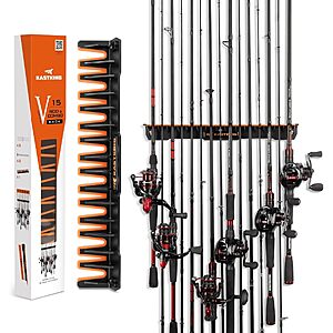 15-Rod Kastking V15 Wall Mount Vertical Fishing Rod Holder Rack $9.99 + Free Shipping w/ Prime or on $35+