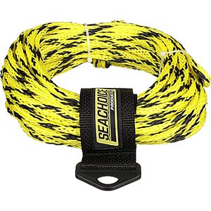 50' SEACHOICE Tube Tow Rope (Black/Yellow) $7.20 + Free Shipping w/ Prime or on $35+