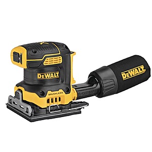 DEWALT XR 20V MAX Brushless 1/4-Sheet Cordless Variable Speed Sander (DCW200B) $129.00 + Free Shipping