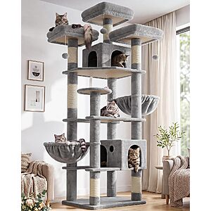 82" Globlazer F82 Cat Tree Tower (Light Grey) $89.99 + Free Shipping