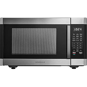 Insignia™ - 1.6 Cu. Ft. Countertop Microwave with Sensor Cooking and Inverter Technology - Stainless Steel $119