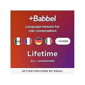 Woot! App: $103.19 | Babbel: Learn a New Language (14 Languages) Lifetime Subscription at Woot!