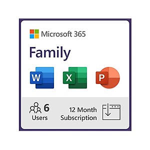 Woot! App: $79.99 | Microsoft 365 Family 1 Year Subscription at Woot!