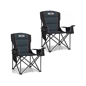 Woot! App: $51.99 | 2-Pk Overmont Oversized Padded Camping Chairs at Woot!