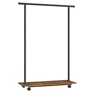 Prime Members: SONGMICS 38.8" Metal Garment Rack w/ Shelf & Wheels (Black) $27.18 + Free Shipping