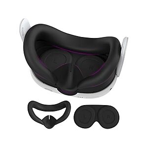 $2.99: AMZDM Silicone Face Cover for Meta Quest 3, Washable VR Cover with Lens Protectors, Cover Only at Woot!