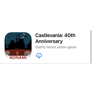Original NES Castlevania mobile app free for limited time